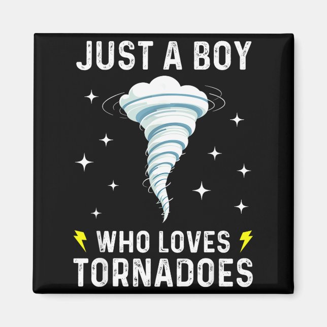 Aimant Funny Tornado Gift For Boys Kids Hurricane Weather (Devant)