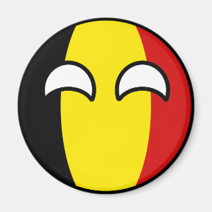 Aimant Funny Trending Geeky Belgium Countryball
