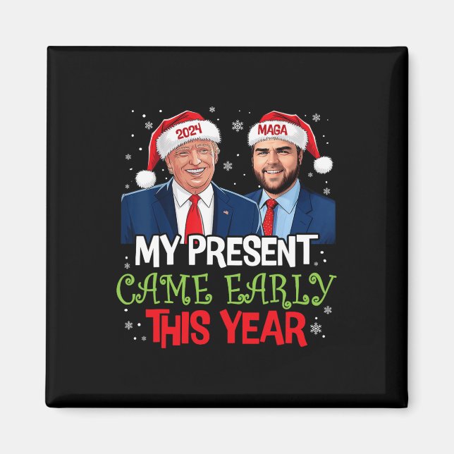 Aimant Funny Trump Noël est arrivé au début de cette anné (Devant)