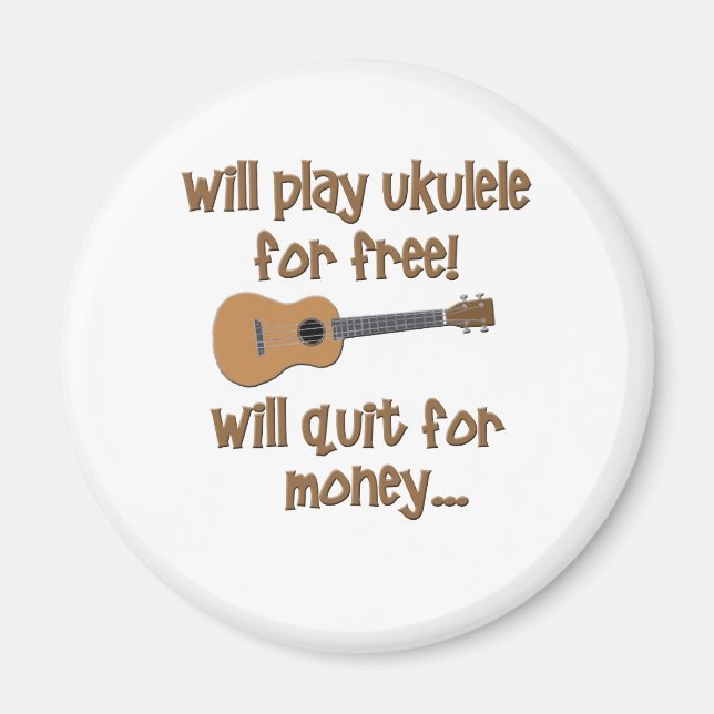 Aimant Funny Ukulele (Devant)