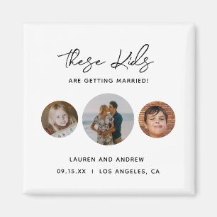 Aimant Funny Unique Enfants Photo Mariage Enregistrer La