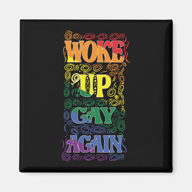 Aimant Funny | Up Gay Again | Gay pride (Devant)