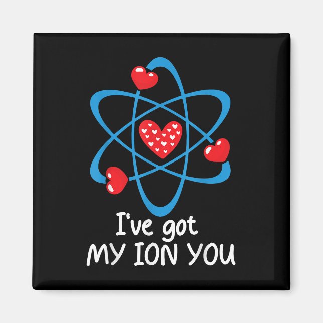 Aimant Funny Valentines Jour Professeur de sciences Ive J (Devant)