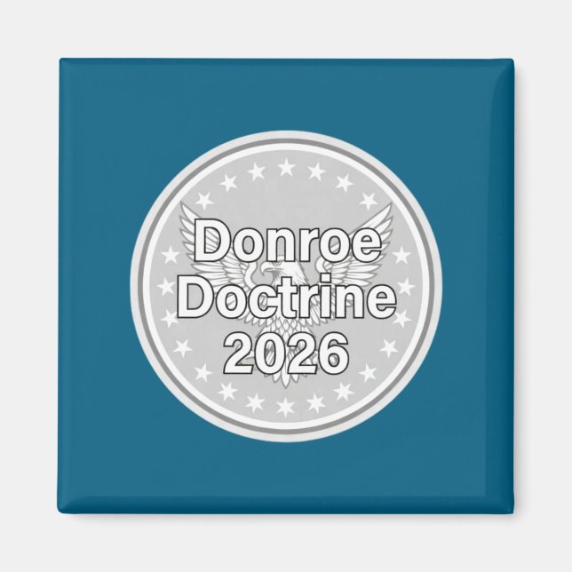 Aimant Funny Viral Donroe Doctrine Mème Manches Longues (Devant)