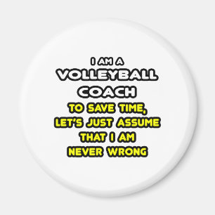 Aimant Funny Volleyball Coach T-shirts et cadeaux