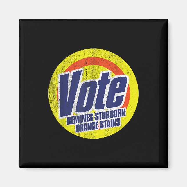 Aimant Funny Vote supprime Orange Têtu Contre Orange (Devant)