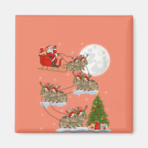 Aimant Funny Xmas Éclairage Arbre Père Noël équitation Bu
