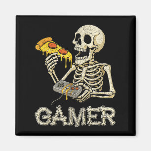 Aimant Funny Zza Gamer Skeleton Gamer Ado Boys Video Gam