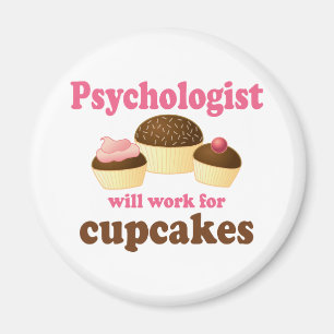 Aimant Funy travaillera pour Cupcakes Psychologue