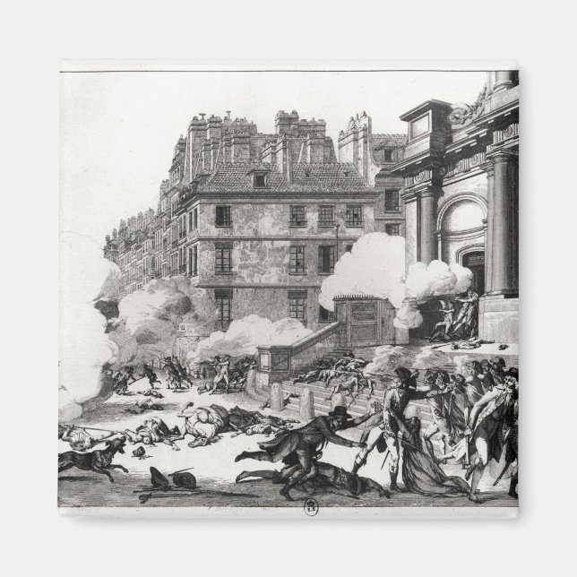 Aimant Fusillade devant l'église Saint-Roch à Paris (Devant)