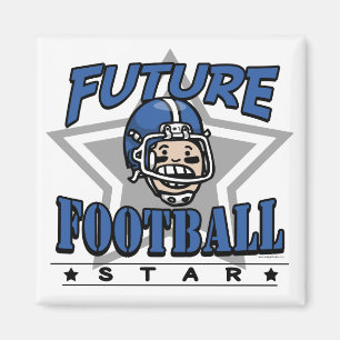 Aimant Futur casque bleu d'étoile de football