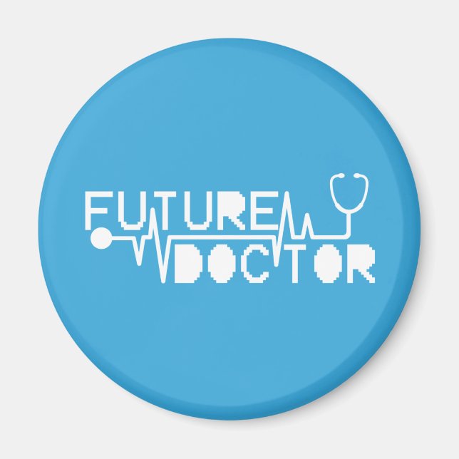 Aimant Futur docteur médecine Stéthoscope (Devant)