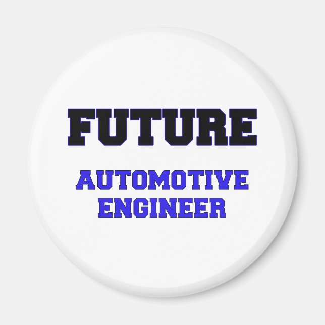 Aimant Futur ingénieur automobile (Devant)