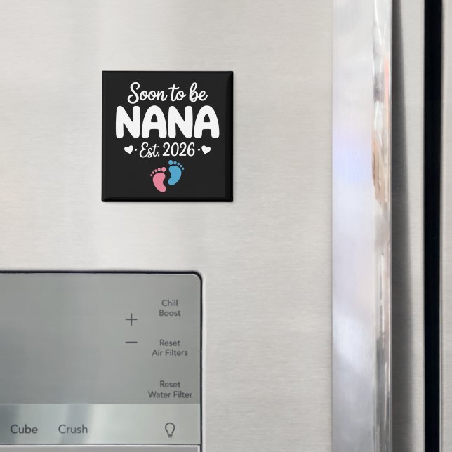 Aimant Futur Maman 2026 Annonce de Grossesse Drôle  (In situ (réfrigérateur))