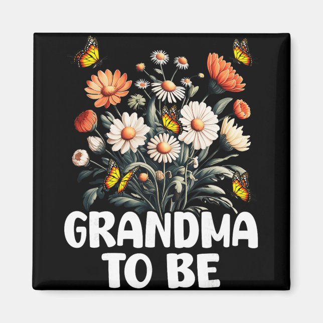 Aimant Futur Maman, Annonce de Grossesse de Nouveau Bébé  (Devant)