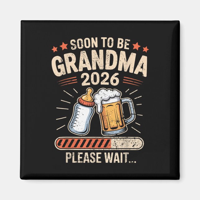 Aimant Futur Maman Est 2026 Annonce de Bébé T-shirt (Devant)