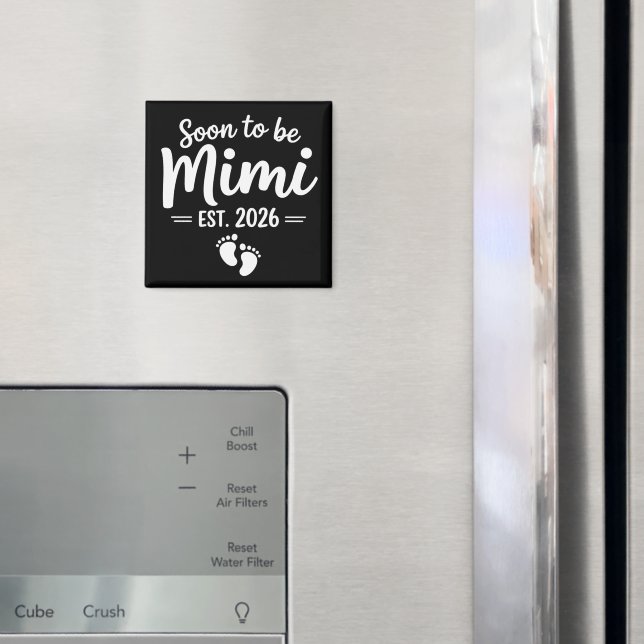 Aimant Futur Mimi 2026 Annonce de Grossesse Nouveau  (In situ (réfrigérateur))