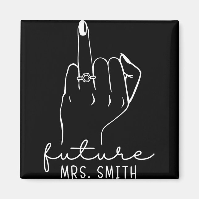 Aimant Futur Mme Smith Nouvelle mariée à être fiancée cél (Devant)