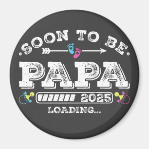 Aimant Futur Papa 2025 Cercle de Chargement
