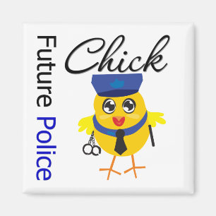 Aimant Futur poussin de police