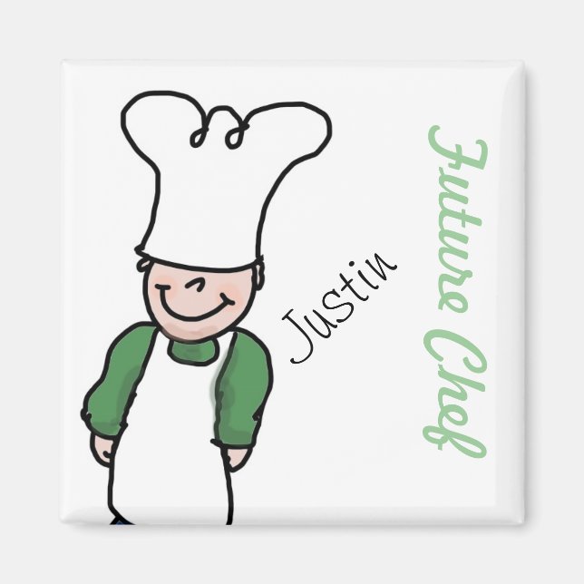 Aimant Future Chef - Cuisine personnalisée (Devant)