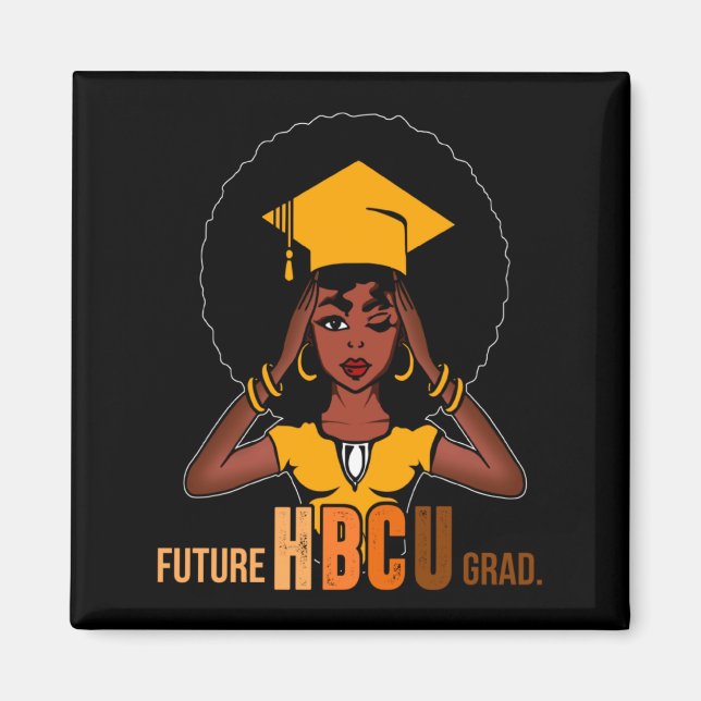 Aimant Future diplômé Hbcu Histoire Fille Femme Collège N (Devant)