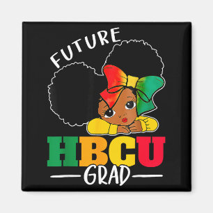 Aimant Future diplômé Hbcu Histoire Fille noire Diplômée