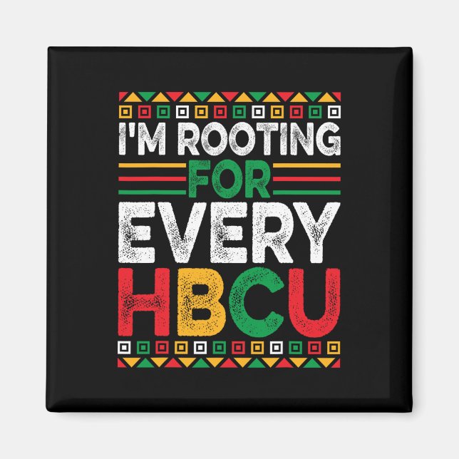 Aimant Future HBCU Mois de l'histoire des Noirs Je suis p (Devant)