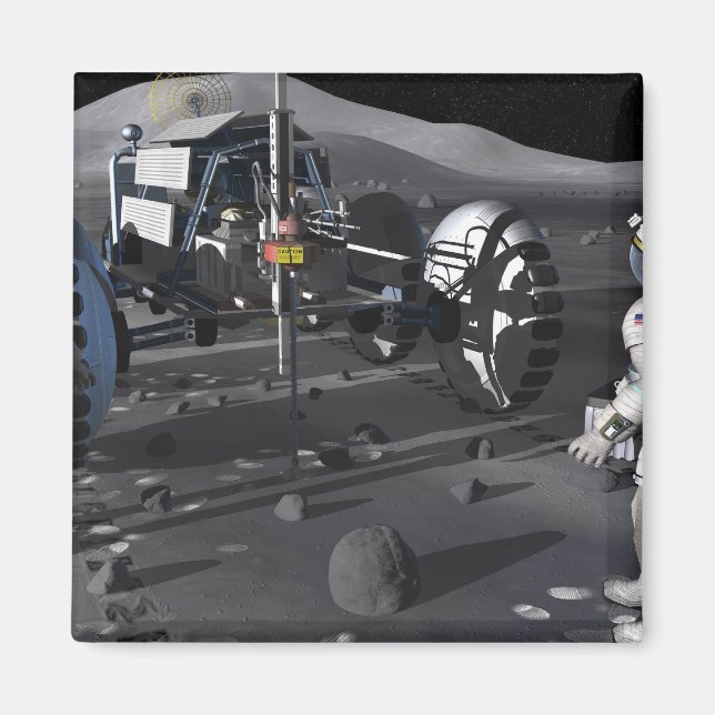 Aimant Futures missions d'exploration spatiale (Devant)