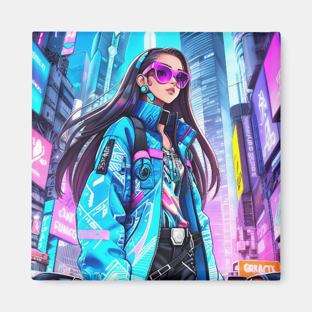 Aimant Futuriste Pop Star 0002 (Devant)