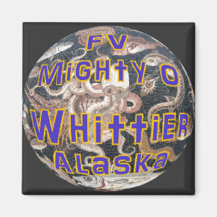 Aimant FV Mighty O Whittier Alaska Navire de pêche