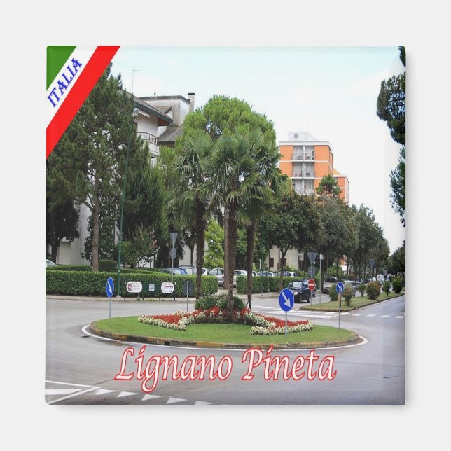 Aimant FVG008 LIGNANO - Pinewood - Italie - Frigo (Devant)