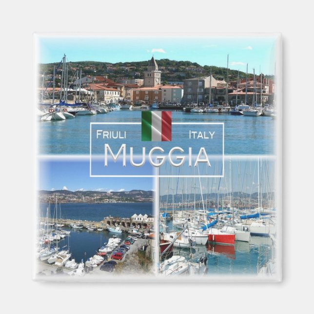 Aimant FVG028 MUGGIA - Mosaic - Italy - Fridge (Devant)