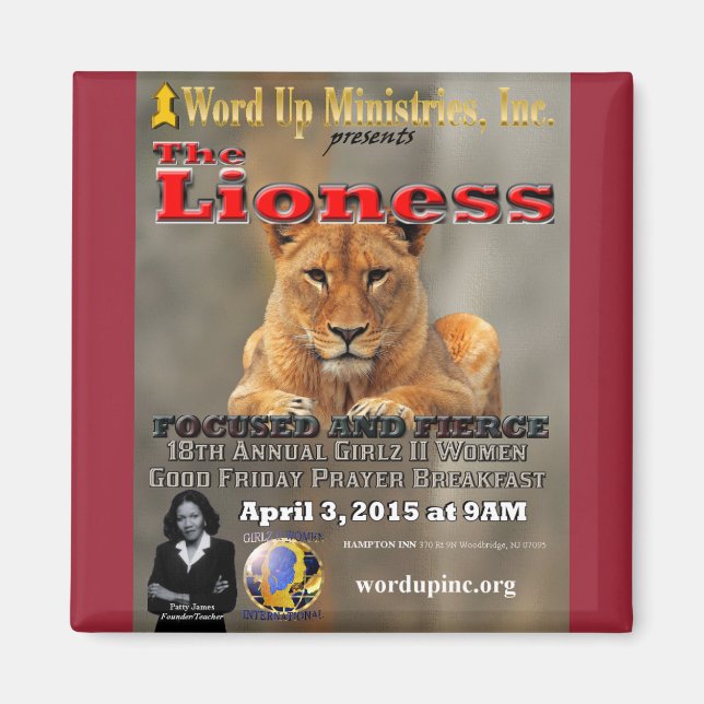 Aimant G2W 2015 - Petit déjeuner de prière (Devant)