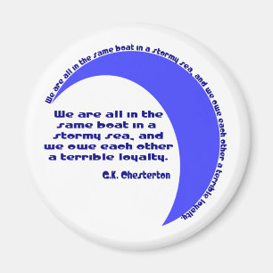 Aimant G. K. Chesterton Mer agitée