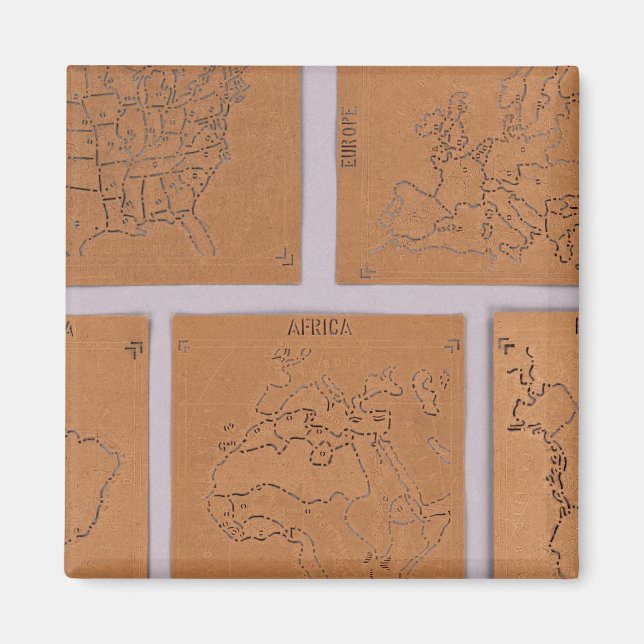 Aimant Gabarits du monde (Devant)