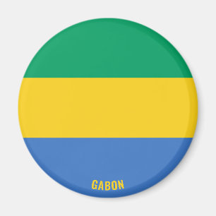 Aimant Gabon Drapeau charmant patriotique