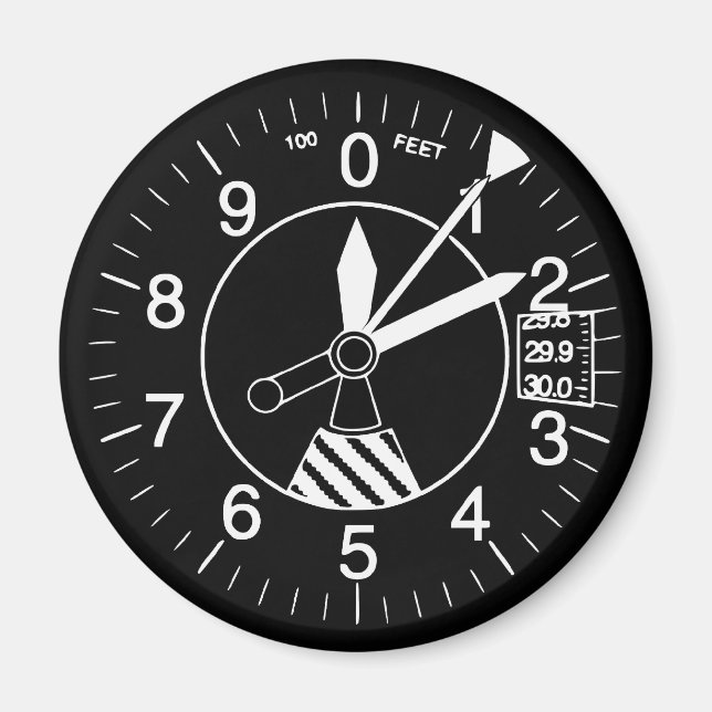 Aimant Gage altimétrique de l'aéronef (Devant)