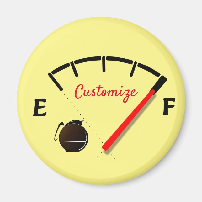 Aimant Gage de carburant du café Plein Thunder_Cove (Devant)