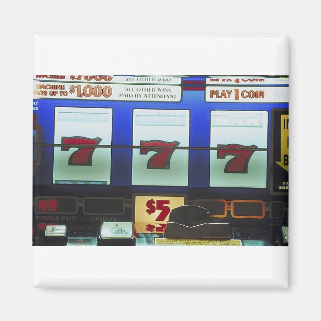 Aimant Gagnant de la machine à sous Lucky (Devant)