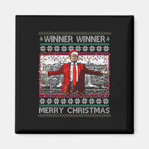 Aimant Gagnant Joyeux Noël Funny Père Noël Trump 20