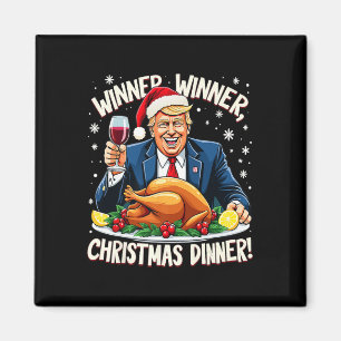 Aimant Gagnante de Trump, le gagnant du dîner de Noël