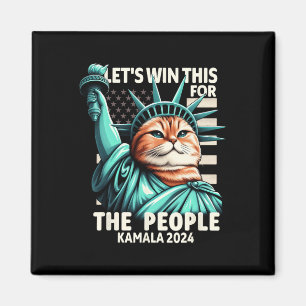 Aimant Gagnez Cela Pour Le Peuple Drôle Chat Statue De Li