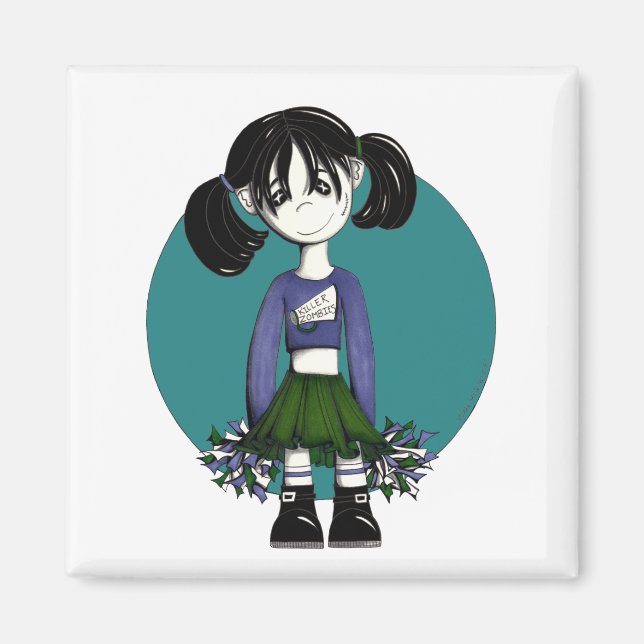 Aimant gaieté zombie (Devant)