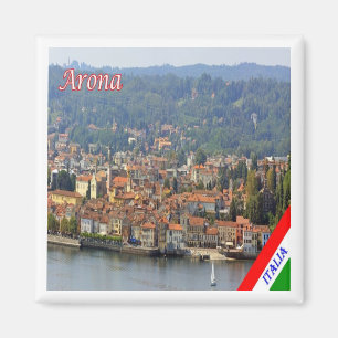 Aimant GAL005 ARONA Lake Maggiore, Italie, Fridge