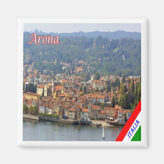 Aimant GAL005 ARONA Lake Maggiore, Italie, Fridge (Devant)