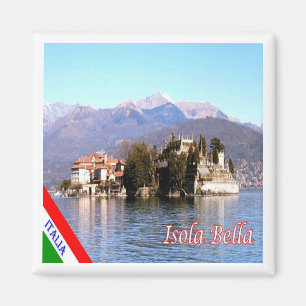 Aimant GAL054 ISOLA BELLA, Lac Majeur, Italie, Frigo