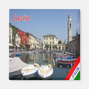 Aimant GAL073 LAZISE, Lac de Garde, Port, Italie, Frigo