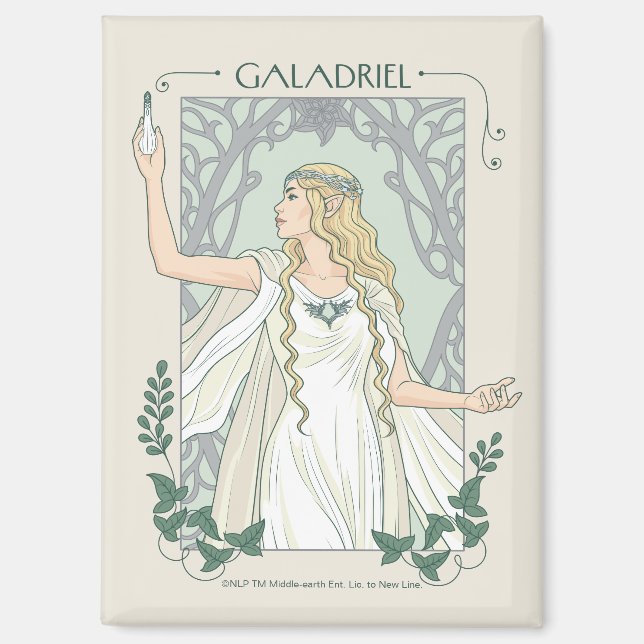 Aimant Galadriel Lumière de Valinor Graphique (Recto)