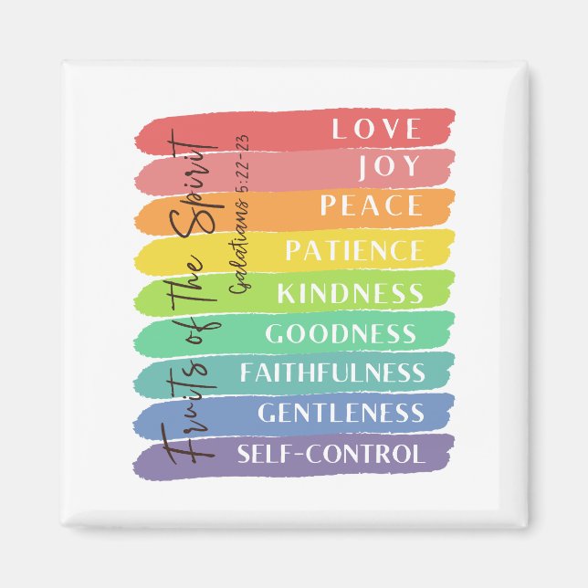 Aimant Galates 5:22-23 Fruit de l'Esprit (Devant)